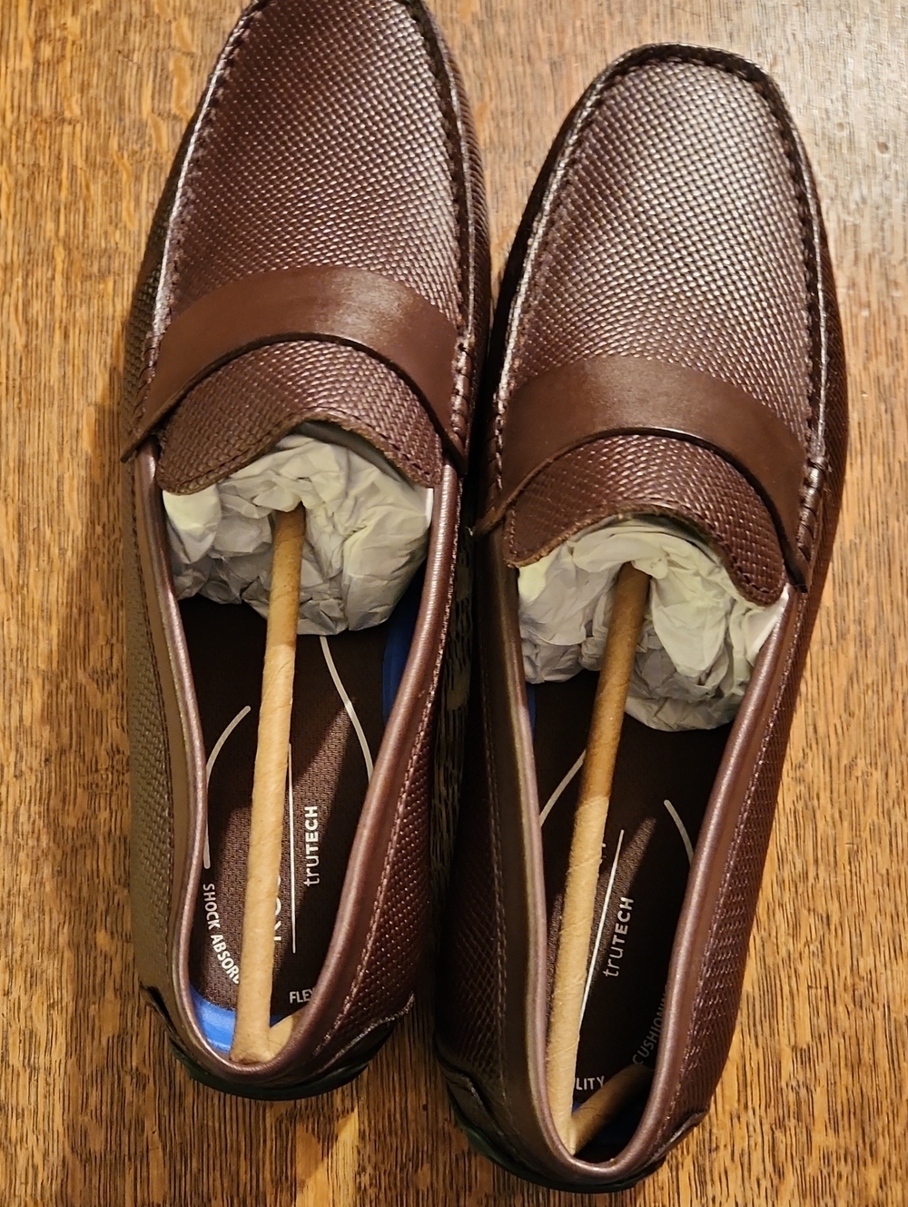 Men's Brown Rockport Tayo Leather Moccasin M Size 10